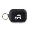 Karl Lagerfeld PU Embossed Karl and Choupette Heads Puzdro pre AirPods Pro 2 - Black KLAP2PGKCPK