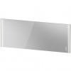 Duravit XViu - Zrkadlo 2020x800 mm s osvetlením, čierna matná XV70490B2B2