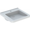 Geberit Selnova Comfort Square umývadlo 55x52.5 cm obdĺžnik klasické umývadlo pre zdravotne postihnutých biela 500.786.00.7