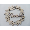 Veniec na dvere s nápisom Nevesta 15cm