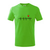 Víno ekg - Tričko detské bavlnené - 134 cm/8 rokov ( Apple Green )
