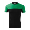 MALFINI COLORMIX 109 / Viacfarebné unisex tričko - zelená/čierna S