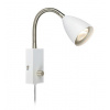 Markslöjd Ciro nástenná lampa 1x7 W biela-oceľová 107410
