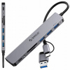 Hub USB-A/USB-C Orico YSA8-U3 dokovacia stanica 3x USB-A 2.0 + 1x USB-A 3.0 +