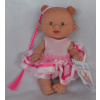 Panenka Nenotin - holčička Vanda jako baletka v šatičkách s růžovým pruhem od španělské firmy Marina & Pau (Nenotin - 21 cm )