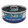 Farmina N&D Cat Ocean 70g vlhké krmivo pre mačky tuniak treska kreveta tekvica