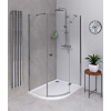 POLYSAN FORTIS LINE 100 x 90cm pravý sprchový kút oblúkový asymetrický, profil chróm, sklo číre, FL5090R