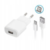Forever nabíjačka TC-01 1x USB 2A biela + microUSB kábel