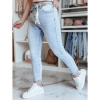 Dámske slim fit džínsy so srdiečkami a opaskom SPARKYS modré