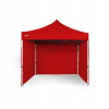 Červený stan 3x3 m so 4 stenami