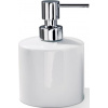 Dávkovač mydla Porzellan 14 cm chróm-biely