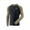 Dynafit Alpine Pro M L/S Tee blueberry rock khaki XXL; Černá triko