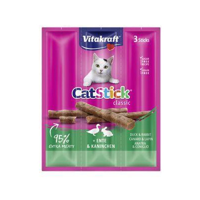 Vitakraft Cat treat Stick mini Rabb.+Duck. 3x6g