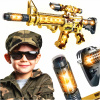 Guľomet samopal interaktívna hračka zbraň zvuk svetlo LED