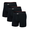 Pánska súprava boxeriek Saxx Vibe Xtra Boxer Brief Fly 3Pk Black L