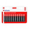 Batéria alkalická, tužková, AA, 1.5V, Verbatim, blister, 10-pack, 49875