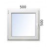 Plastové okno 500x500 OS ALUPLAST 4000