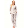 Kľúč LNS 567 B25 long/r S-XL dámske pyžamo na zips ecru M