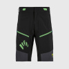 KARPOS Pánske cyklistické kraťasy RAPID BAGGY SHORT (102) black/dark grey/green fluo - čierne/sivé Veľkosť: L