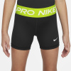 Nike Pro Shorts Junior Girls Black Volt 11-12 rokov