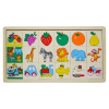 Drevené puzzle malé - Nájdi a priraď! - Ovocie