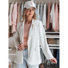 Dámske biele oversize sako PY0119, py0119-UNI UNI