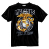 ROTHCO tričko USMC MARINES GLOBE & ANCHOR ČIERNE veľ.L