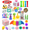 POP IT - 40 ks Antistresová súprava Fidget Toys Pop Popit (POP IT - 40 ks Antistresová súprava Fidget Toys Pop Popit)
