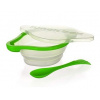 Banquet Silikonová skládací miska s příborem 21,8 cm Culinaria green