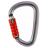 PETZL karabína WILLIAM s poistkou TRIACT-LOCK SIVÁ
