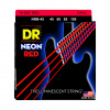 DR Strings Neon Red NRB-45
