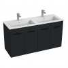 Jika Cube Skrinka s dvojumývadlom 116x43x61 cm, matný antracit H4536611763521