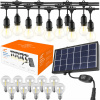 Slnečné svetlo Garland 10x LED 7,6 m vodotesné (Slnečné svetlo Garland 10x LED 7,6 m vodotesné)