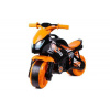 Teddies motorka oranžovo-čierne plast