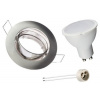 Bodové svetlá, bodové osvetlenie - ZESTAW oprawa halogenowa aluminium + LED GU10 6W (Bodové svetlá, bodové osvetlenie - ZESTAW oprawa halogenowa aluminium + LED GU10 6W)