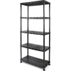 Regál 5-policový plastový 740x320x1710 mm / nosnosť 150 kg TACTIX (320402)