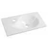 Sapho AQUA liaty mramor umývadlo 50,5x1,8x25cm, biela SPH 10053