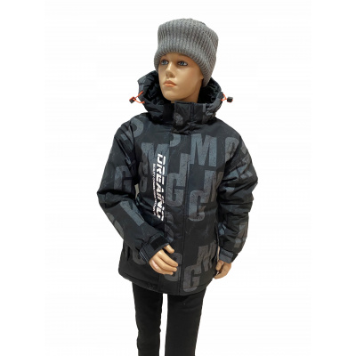 Detská bunda - GLO Story Dock Jacket 158 (Zimná chlapčenská bunda čierna teplá r.158/164)