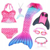 Dievčenský kostým - Mermaid Tail Mermaid Morská panna plavky +plutva (Dievčenský kostým - Mermaid Tail Mermaid Morská panna plavky +plutva)
