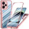 Techsuit ColorVerse 360 Series + Screen Protector 360° obal so sklom pre Xiaomi Redmi Note 14 4G (164,84 x 78,15 x 8,16 mm) – ružové KF2346996