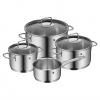 WMF Súprava hrncov ASTORIA, sada 4 ks, strieborná, nerezová oceľ