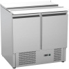 STALGAST Dvojdverový chladiaci stôl, 240 l, 900x705x875 mm | STALGAST, 832129