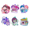 Megahouse Dandadan Gumový Mascot Buddycolle Gumový Charms Vol. 2 7 cm Blind Box Sada (6)