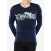 Pánska mikina Icebreaker Merino 200 Oasis LS Crewe Remarkables - midnight navy