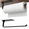 Vešiak držiak na papierové kuchynské utierky loft čierny