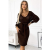 Svetrové šaty - hnedá (ZN. NUMOCO záruka kvality. Originálne, trendy, sexi, štýlové, pohodlné.... oblečenie na každú príležitosť.)