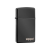 Zippo benzínový zapaľovač Ebony ™ Slim® tmavo šedý