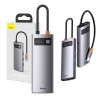 Rozbočovač 6v1 Baseus Metal Gleam Series, USB-C na 3x USB 3.0 + HDMI + USB-C PD + Ethernet RJ45 CAHUB-CW0G