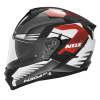 Prilba N304S CARVER, NOX (čierna, biela, červená, veľ. XS)