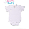 NEW BABY Body kr. rukáv biele 100% bavlna Veľ. 92
